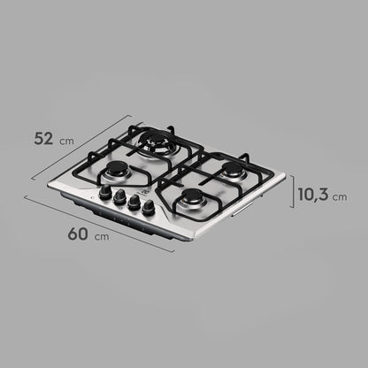 Encimera a Gas 4 Platos Experience Multi Llama KE4XC Electrolux3#Acero