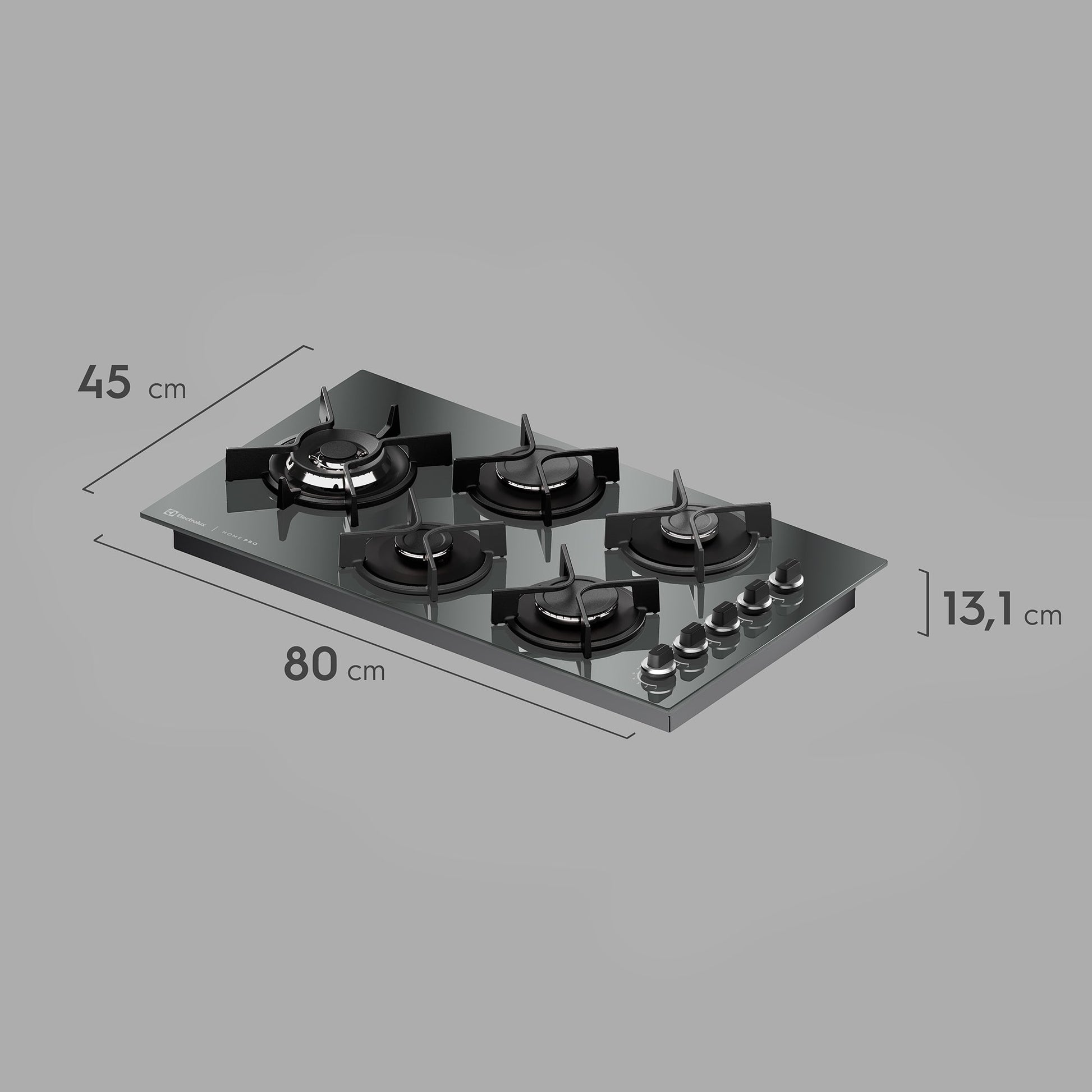 Encimera a Gas 5 Platos Home Pro Cocción KE5HP Electrolux3#Negro