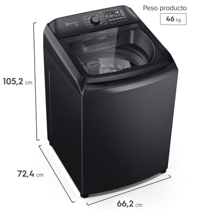 Lavadora Automática 22Kg Carga Superior LS22Y Electrolux10#Negro