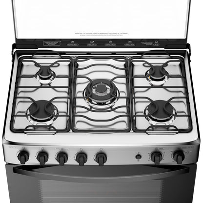 Cocina a Gas 5 Platos Triple Llama M 920 T Mademsa5#Acero