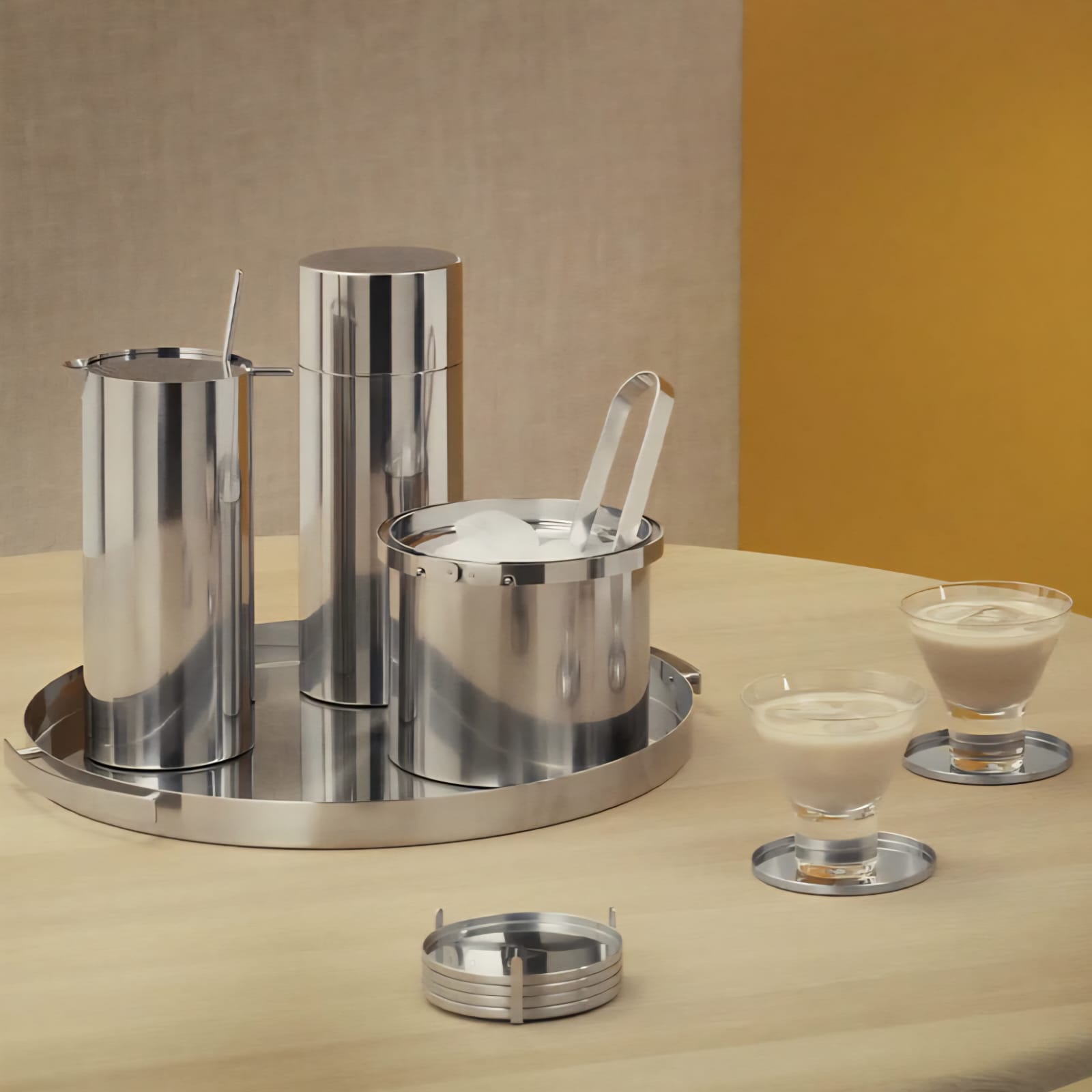 Hielera 1 L. Arne Jacobsen Stelton4#Plata