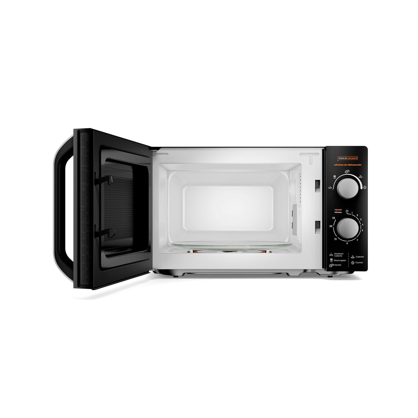 Microondas 20 Litros Manual MM20FBM Mademsa3#Negro
