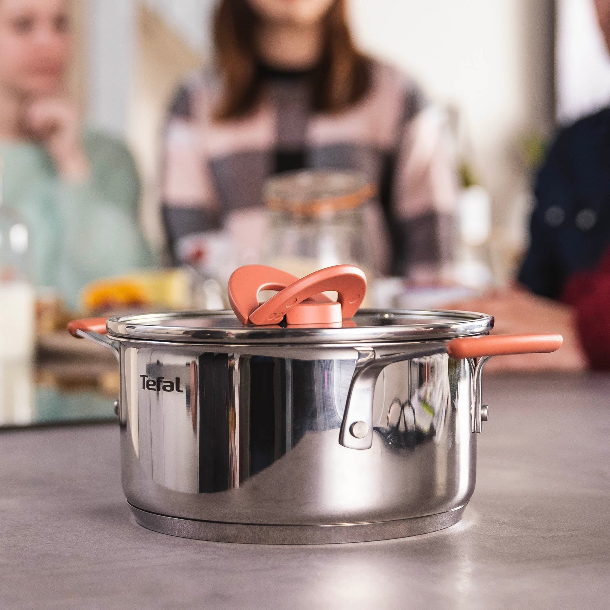 Bateria de cocina Acero Inoxidable Optispace 6 PCS Tefal4#Acero