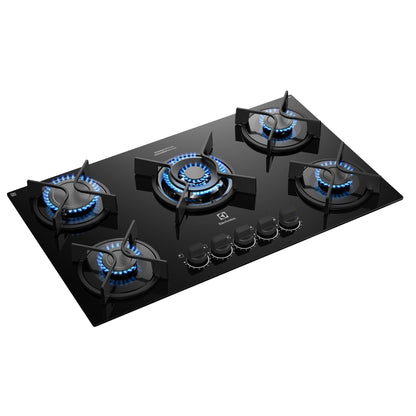 Encimera a Gas 5 Platos Experience Multi Llama KE5GC Electrolux4#Negro