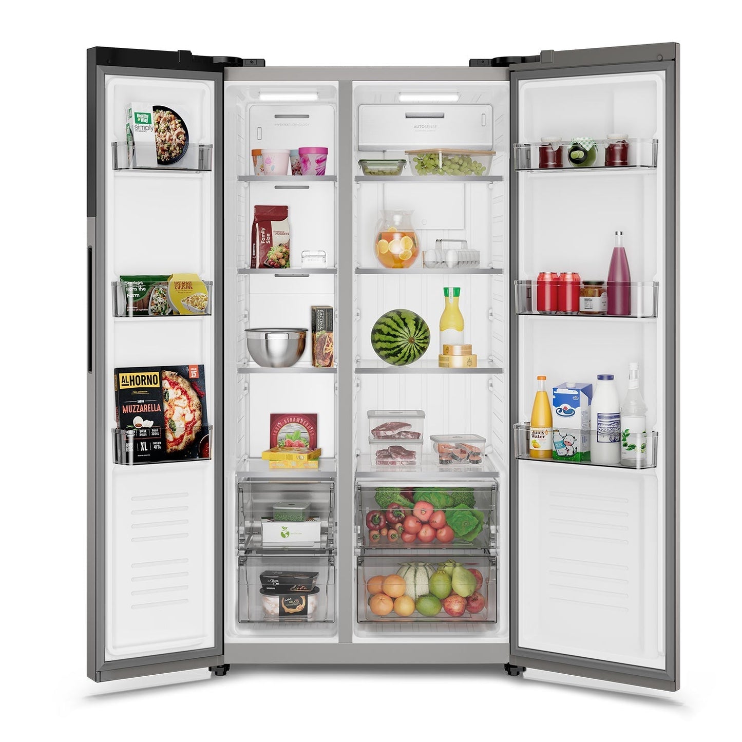 Refrigerador 530L No Frost Side by side Inverter ES50S Electrolux5#Inox