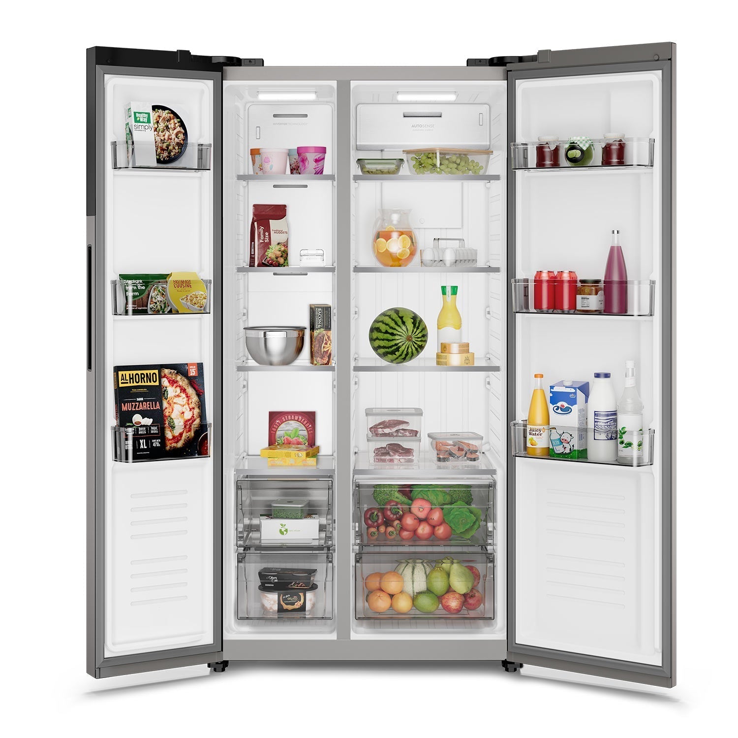 Refrigerador 530L No Frost Side by side Inverter ES50S Electrolux5#Inox