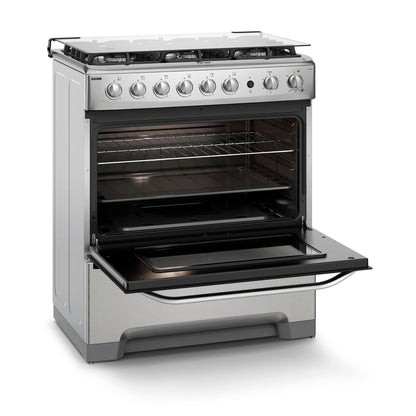 Cocina a Gas 6 Platos VaporBake y Timer F 5300 T Fensa5#Acero