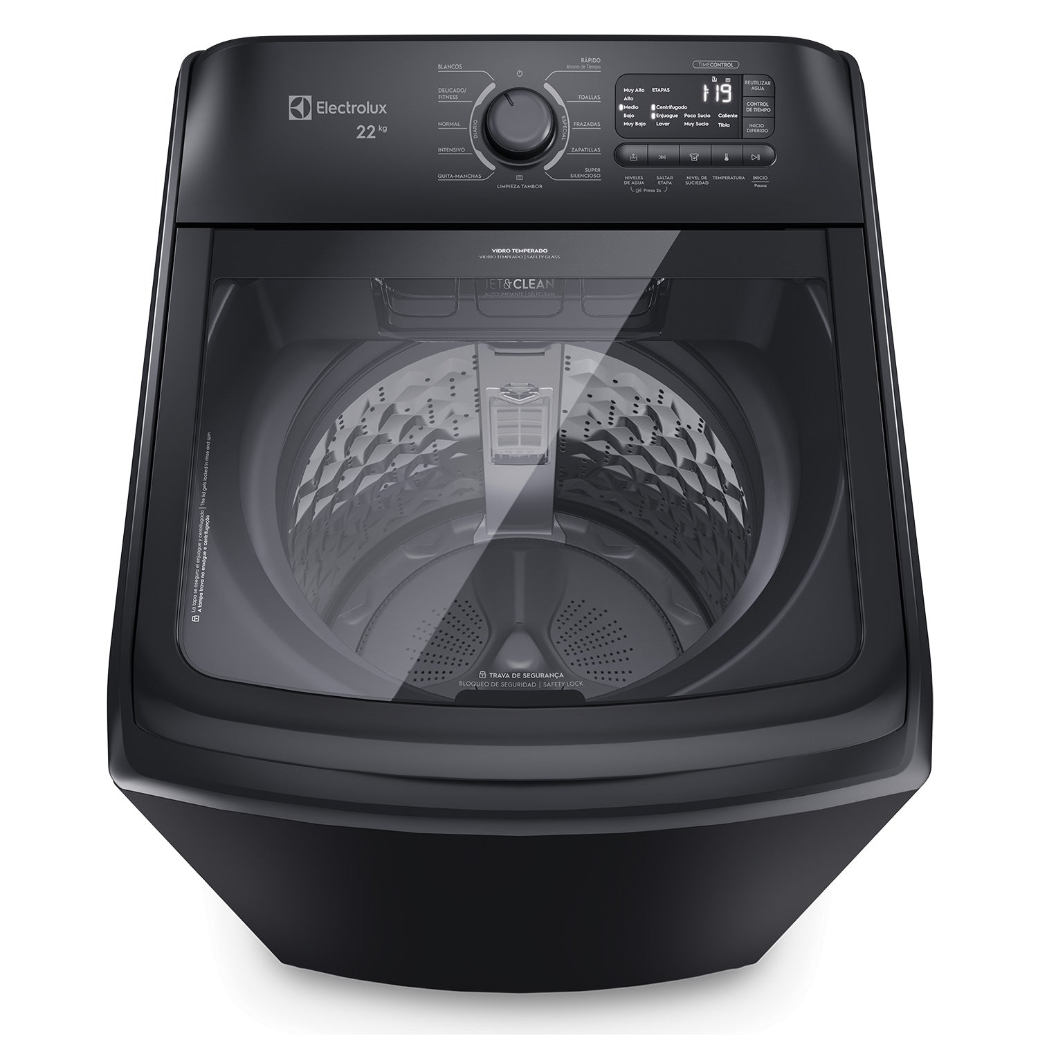 Lavadora Automática 22Kg Carga Superior LS22Y Electrolux5#Negro