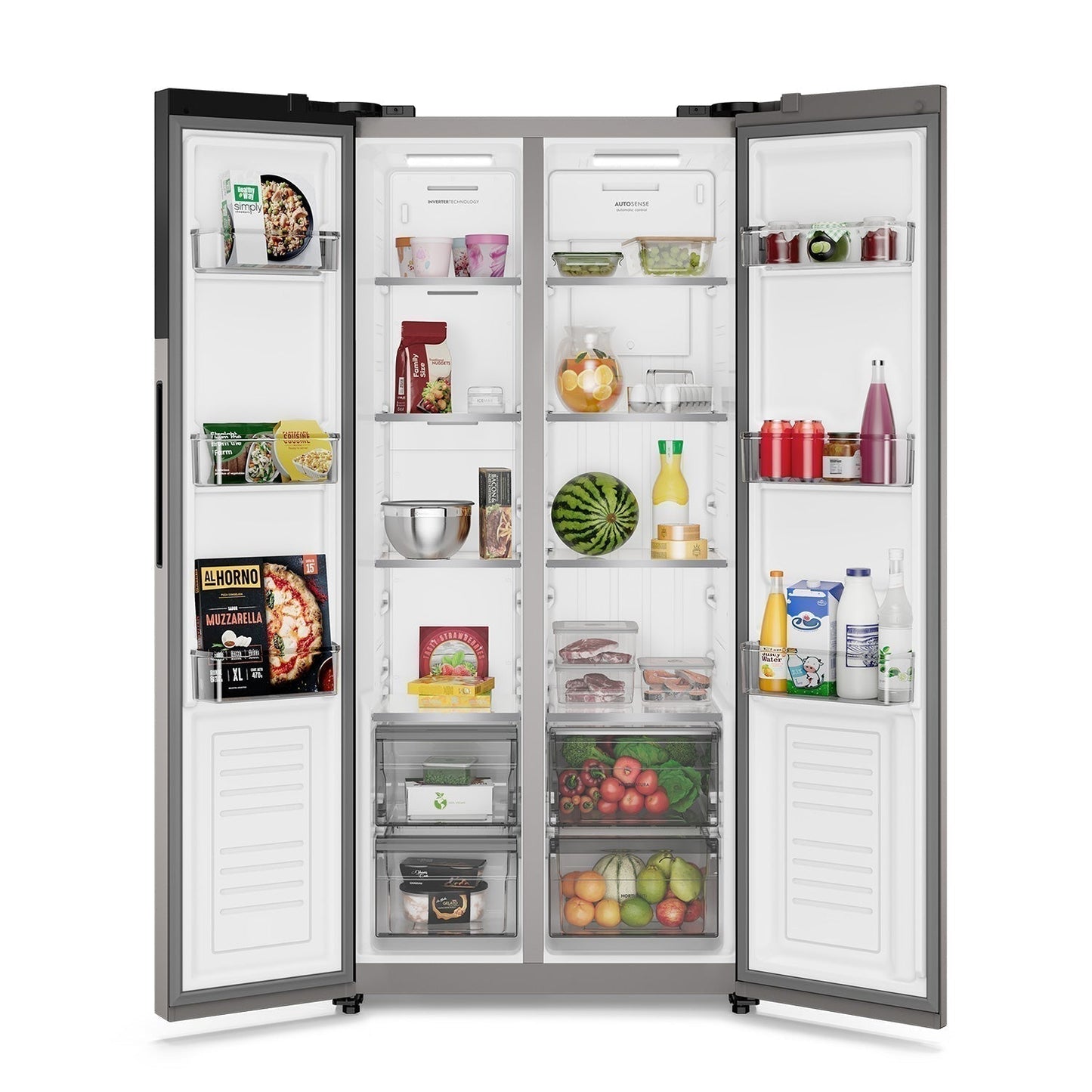 Refrigerador 440L No Frost Side by side Inverter ES40S Electrolux7#Inox