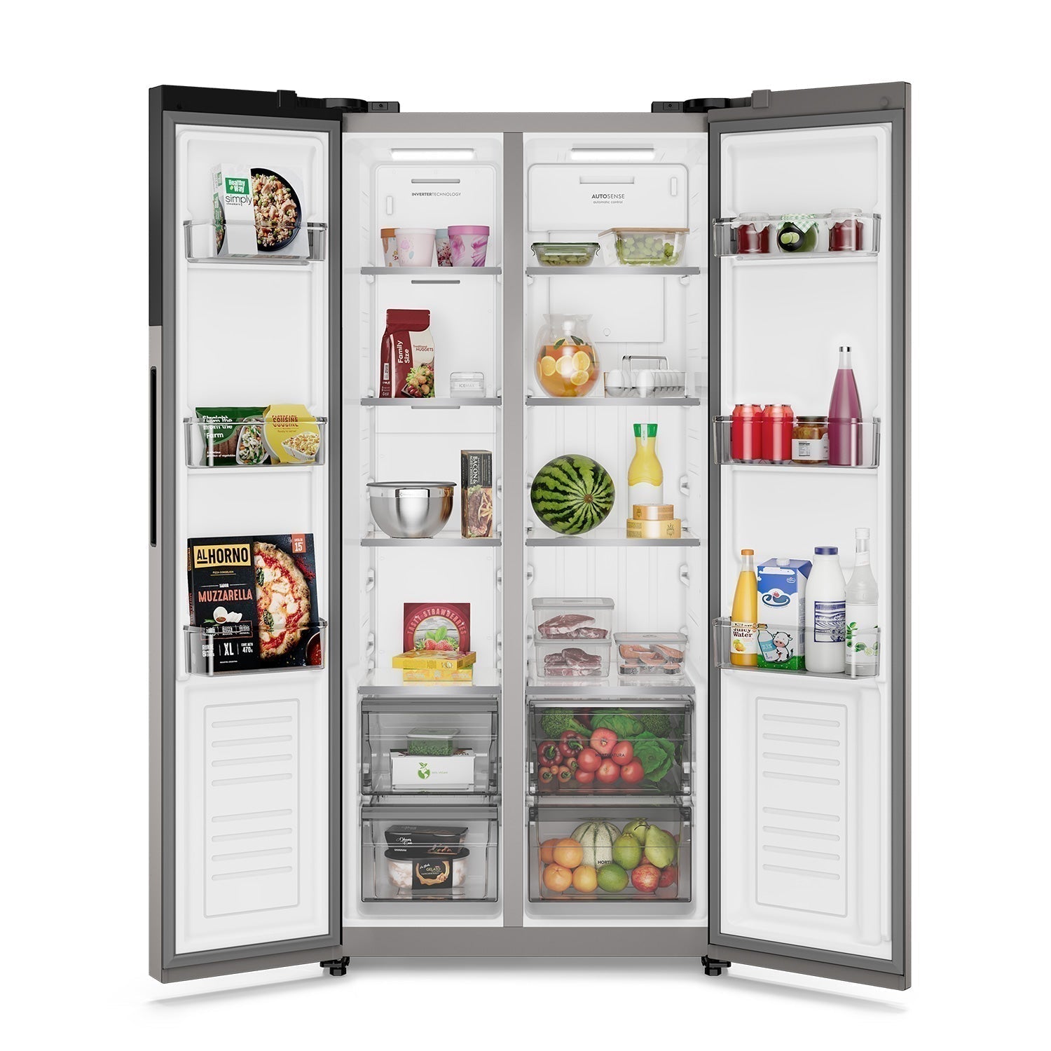 Refrigerador 440L No Frost Side by side Inverter ES40S Electrolux7#Inox