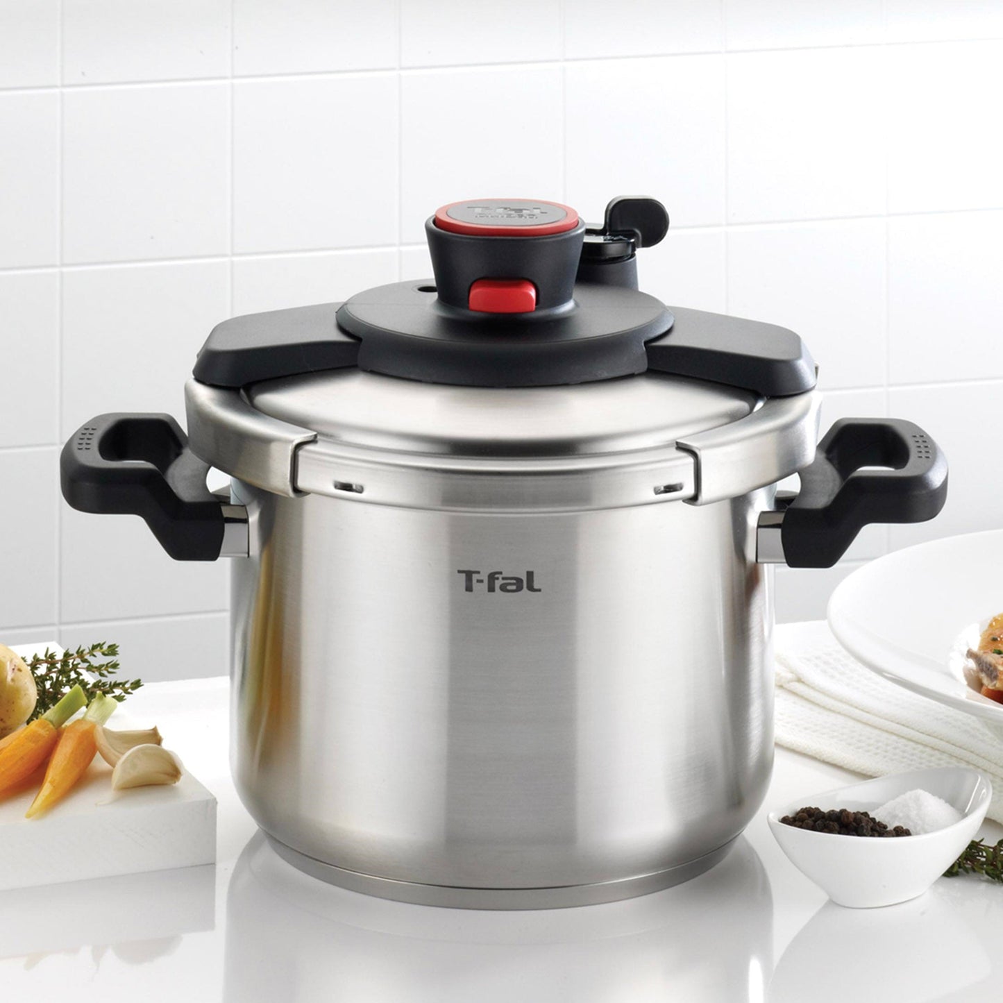 Olla A Presión Clipso Acero Inoxidable 7.5 Lts Tefal12#Acero