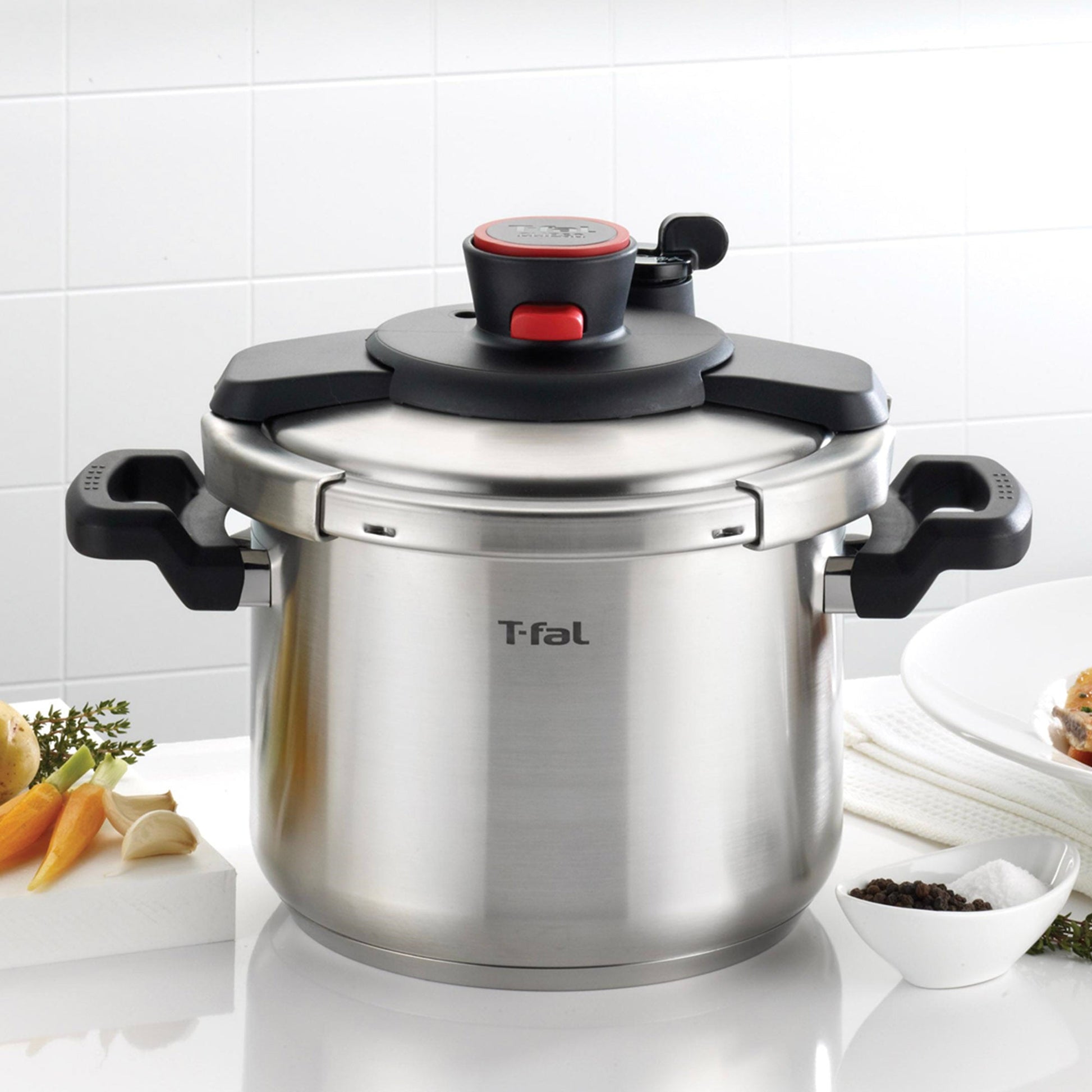 Olla A Presión Clipso Acero Inoxidable 7.5 Lts Tefal12#Acero