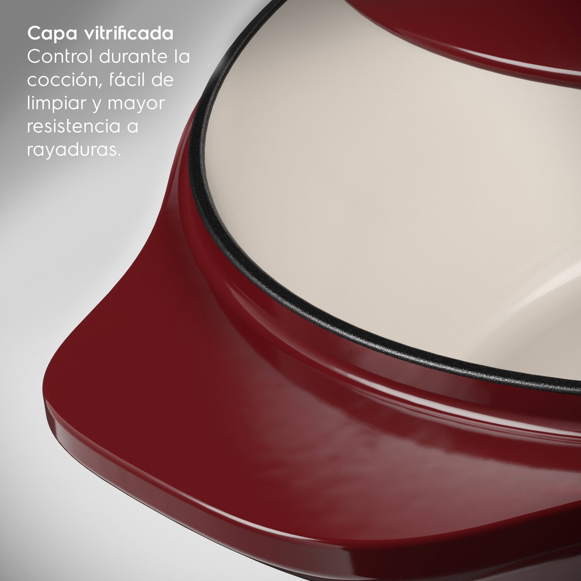 Olla Ovalada de Hierro Fundido Esmaltado Expert 27 cm Electrolux10#Rojo