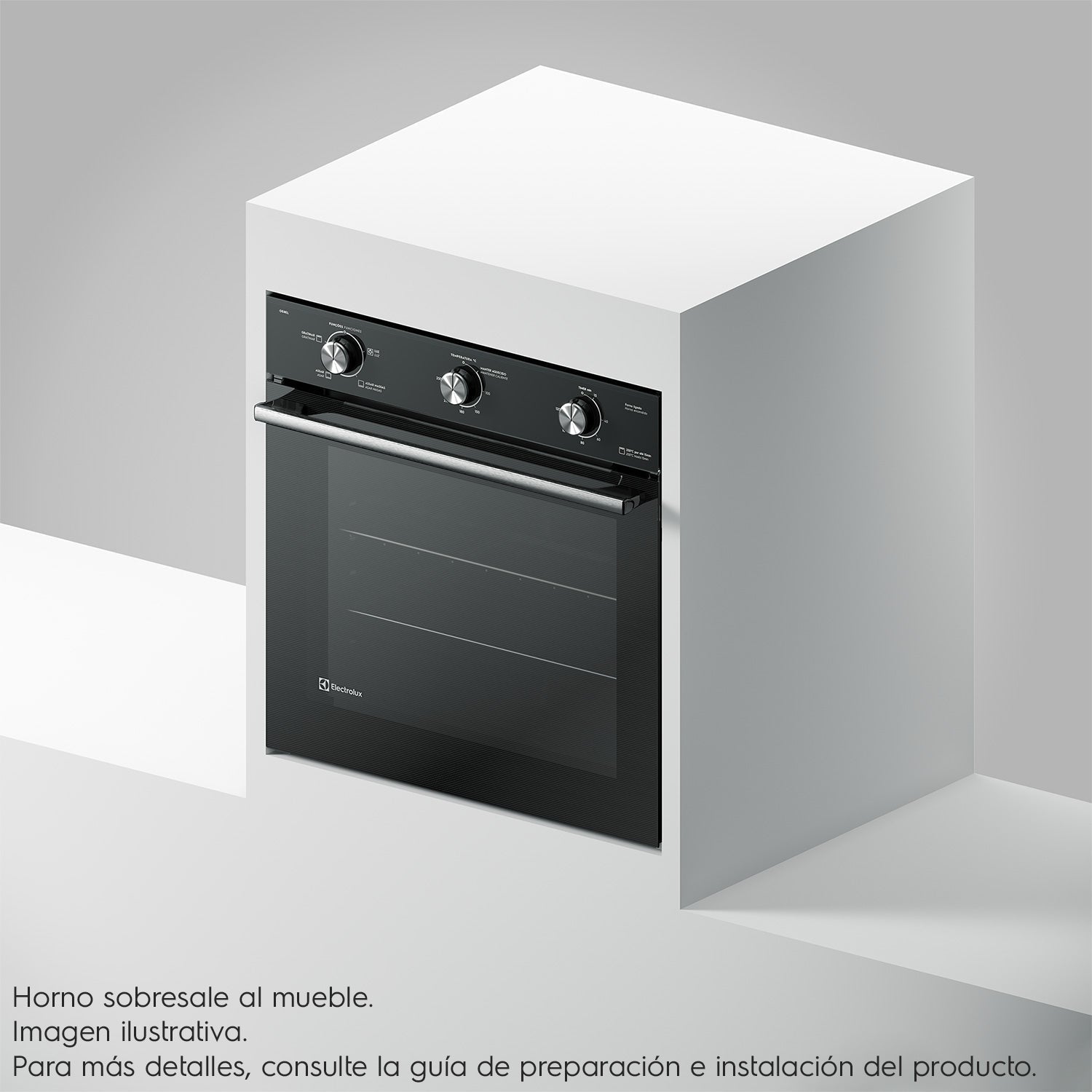 Horno Empotrable Eléctrico 80L Efficient PerfectCook OE8EL Electrolux7#Negro