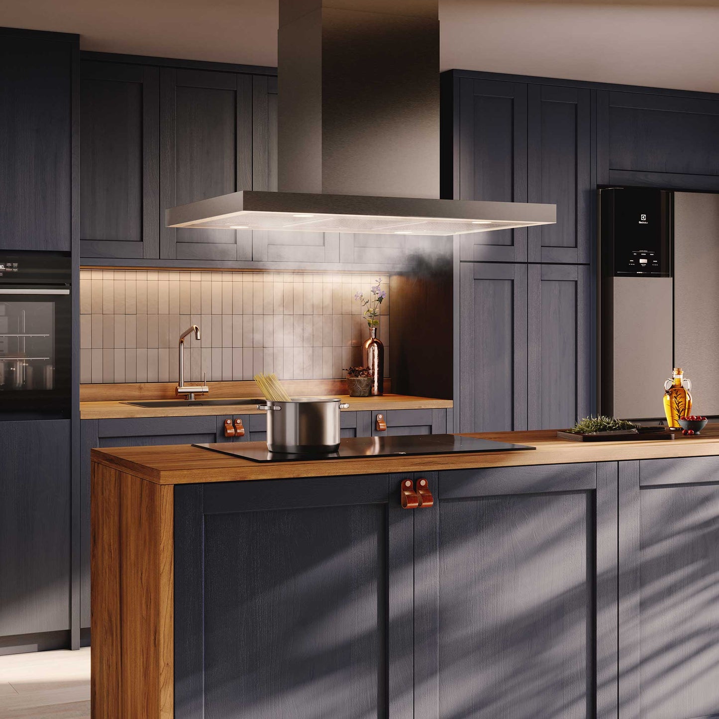 Campana Isla 90cm Timer y Panel Touch CE9IF Electrolux1#Acero