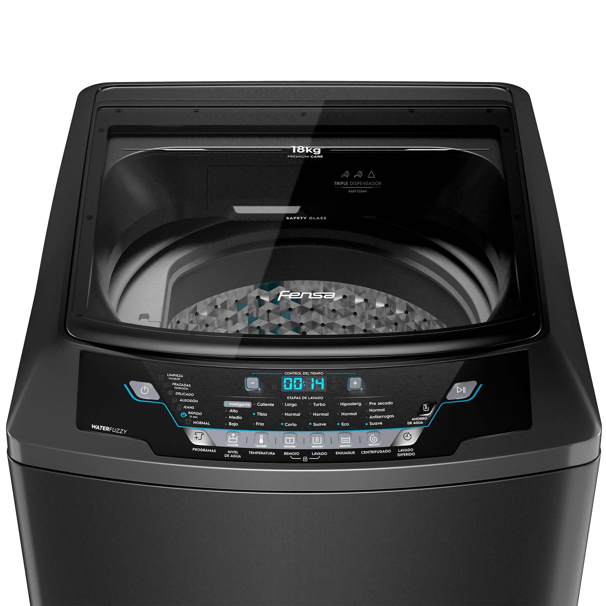 Lavadora Automática 18Kg Carga Superior Premium Care Onix 18 Fensa5#Negro