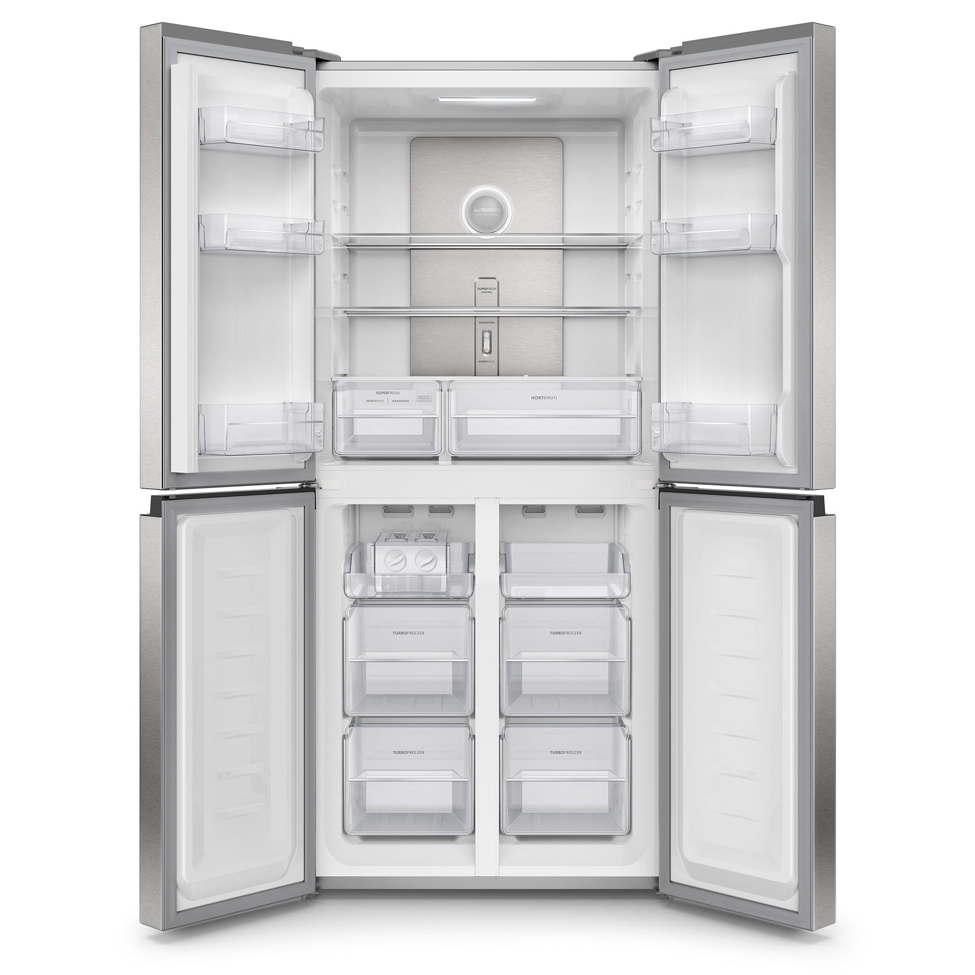 Refrigerador 401L No Frost 4 Puertas Inverter DQ79SU Fensa5#Acero