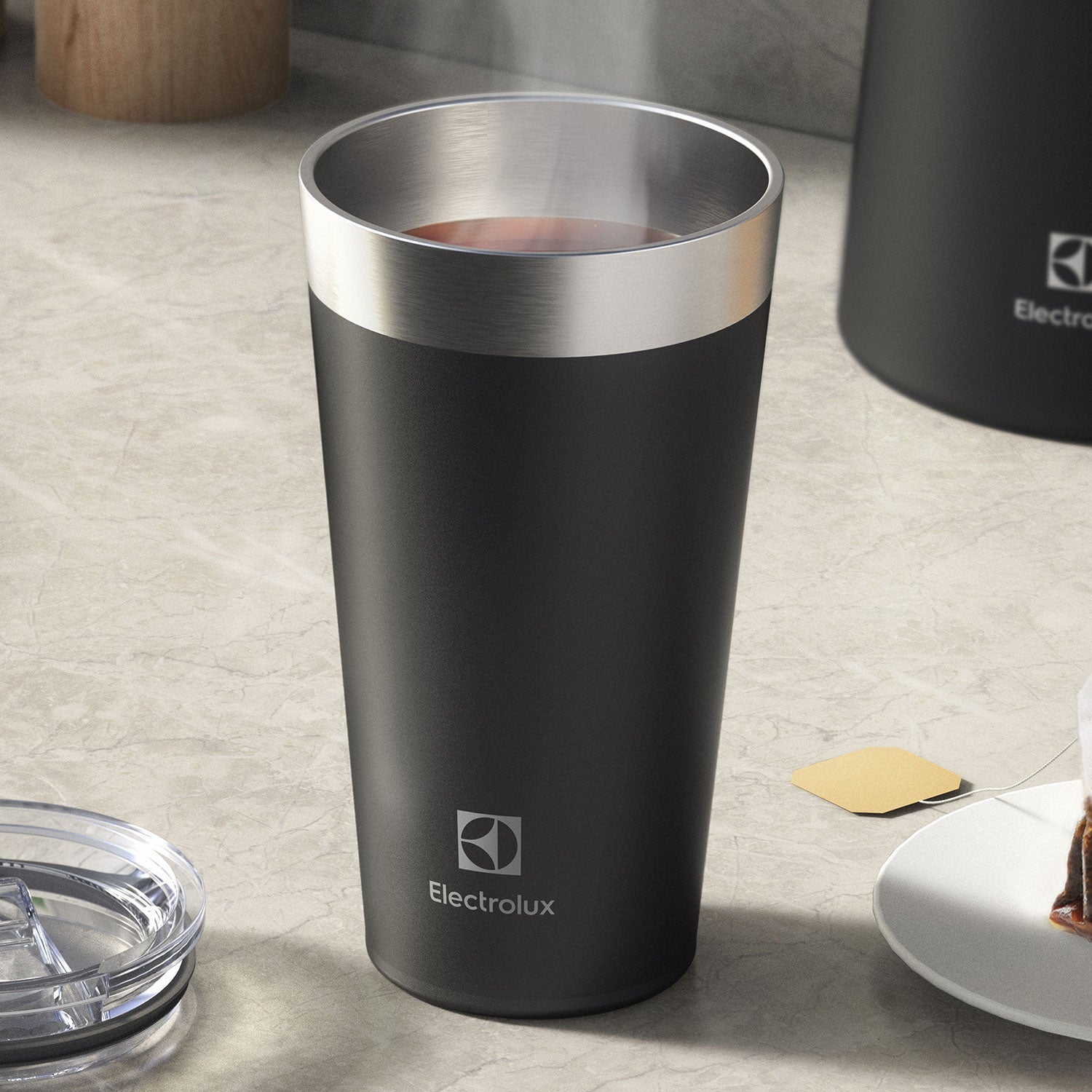 Vaso Térmico Mug 560 ml con Tapa Sense Electrolux1#Negro