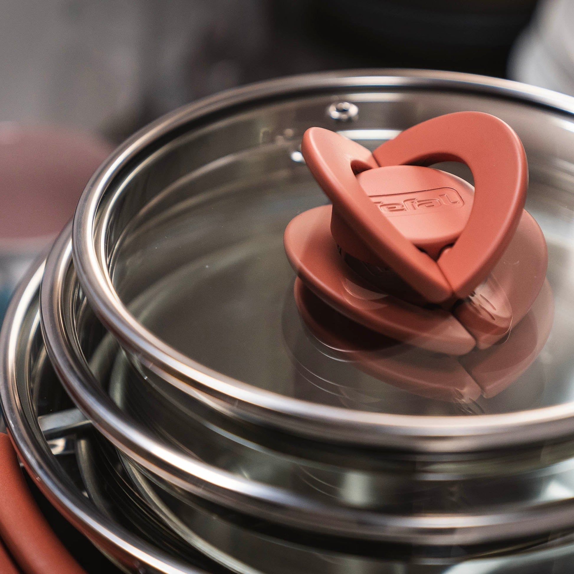 Bateria de cocina Acero Inoxidable Optispace 6 PCS Tefal6#Acero