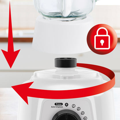 Licuadora Powermix 5V Blanco + Pulse 550W Moulinex4#Blanco