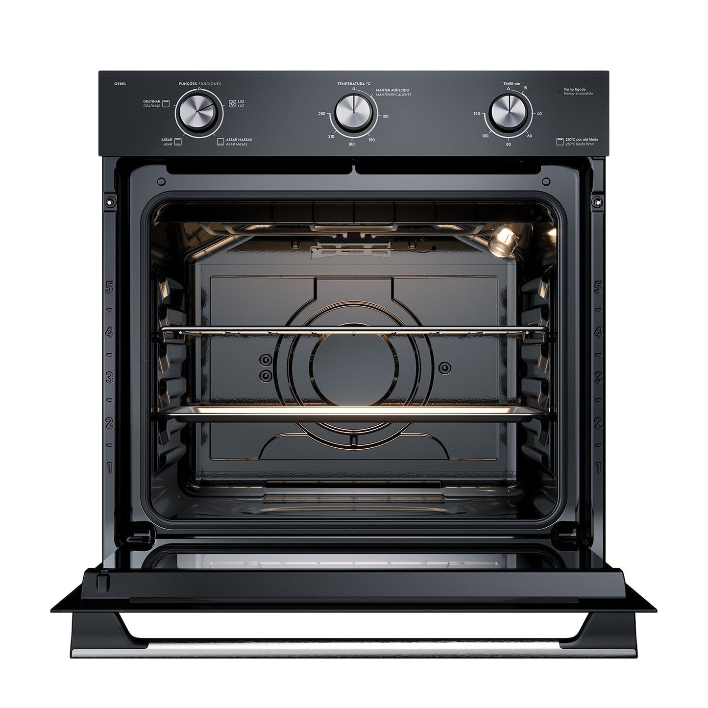 Horno Empotrable Eléctrico 80L Efficient PerfectCook OE8EL Electrolux9#Negro