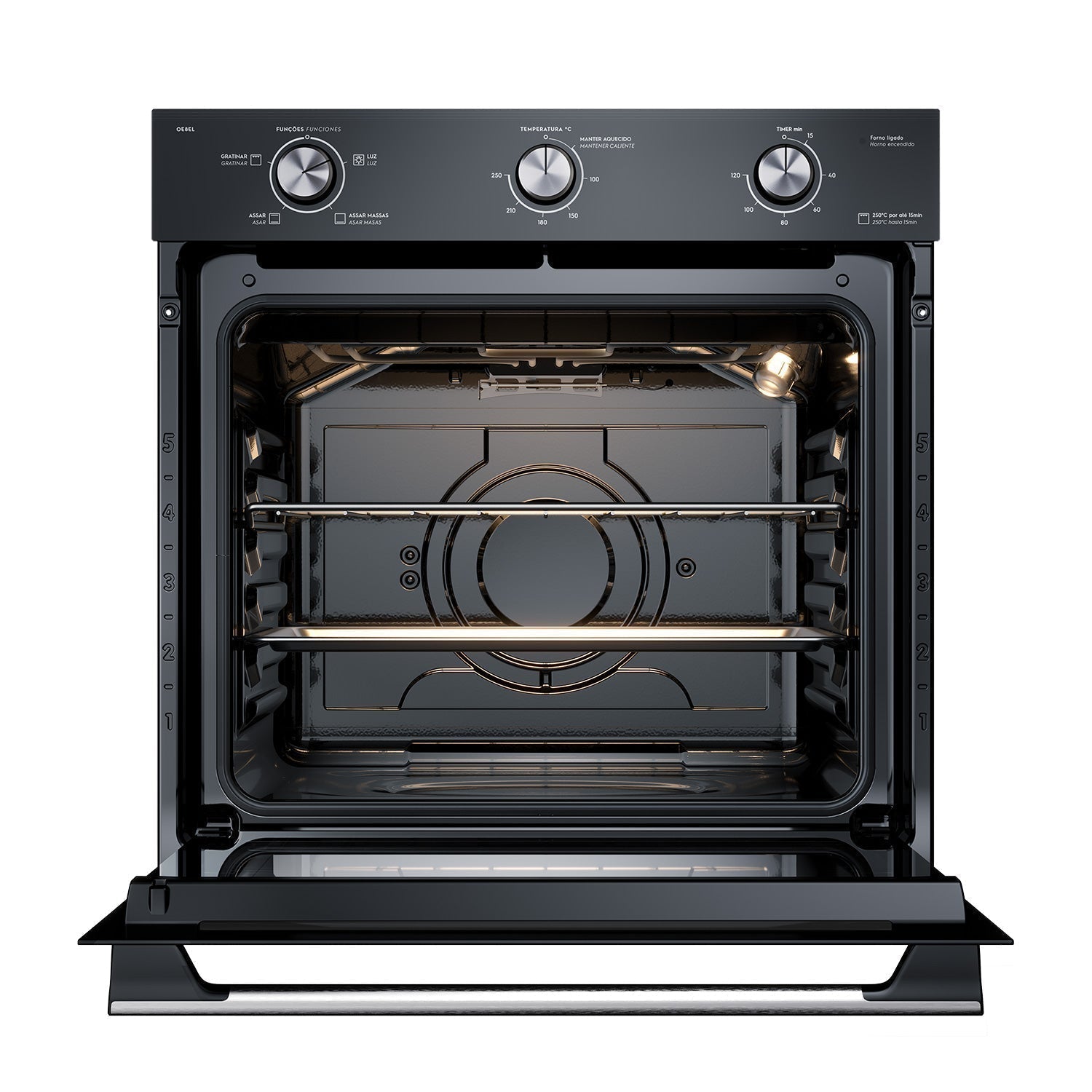Horno Empotrable Eléctrico 80L Efficient PerfectCook OE8EL Electrolux9#Negro