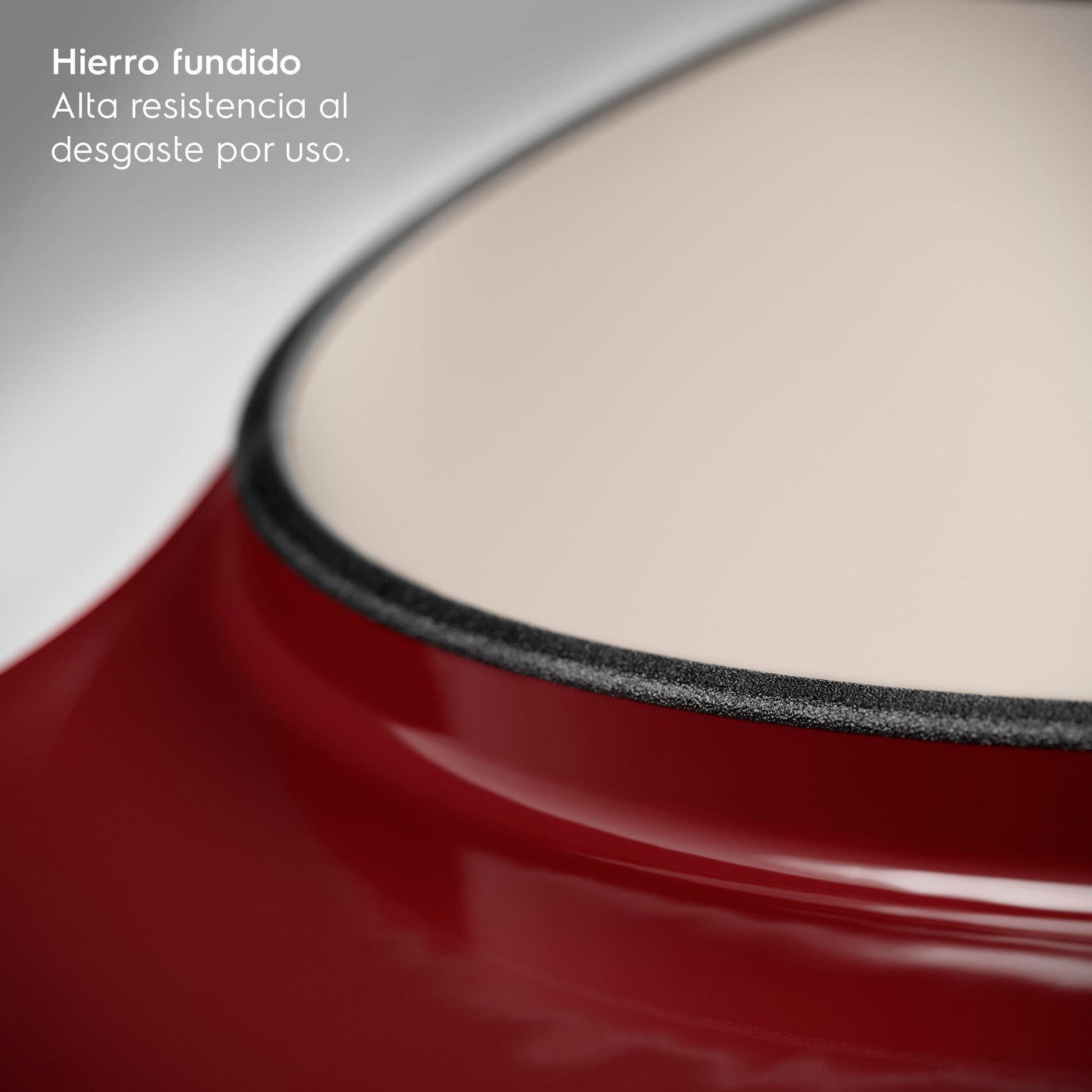 Olla de Hierro Fundido Esmaltado Expert 24 cm Electrolux8#Rojo esmaltado