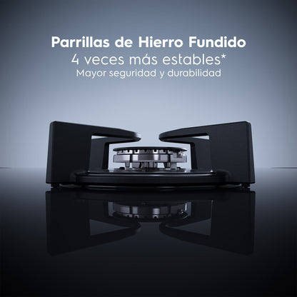 Encimera a Gas 4 Platos Experience Triple Llama KE4GC Electrolux6#Negro