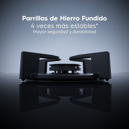 Encimera a Gas 5 Platos Home Pro Cocción KE5HP Electrolux6#Negro