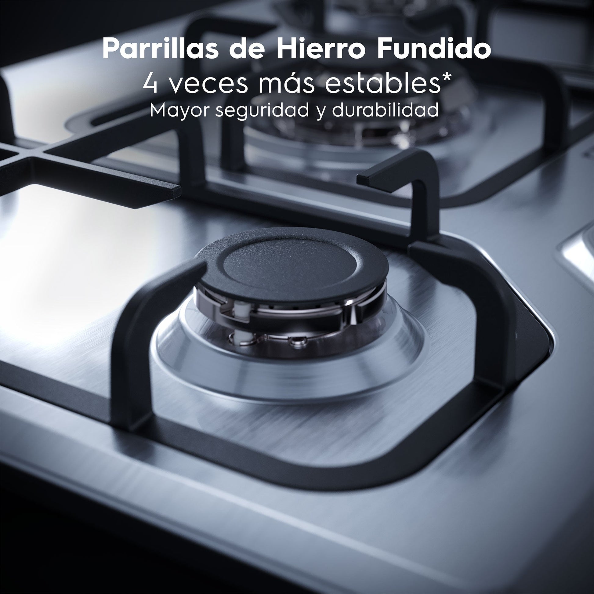 Encimera a Gas 5 Platos Experience Multi Llama KE5XC Electrolux6#Acero