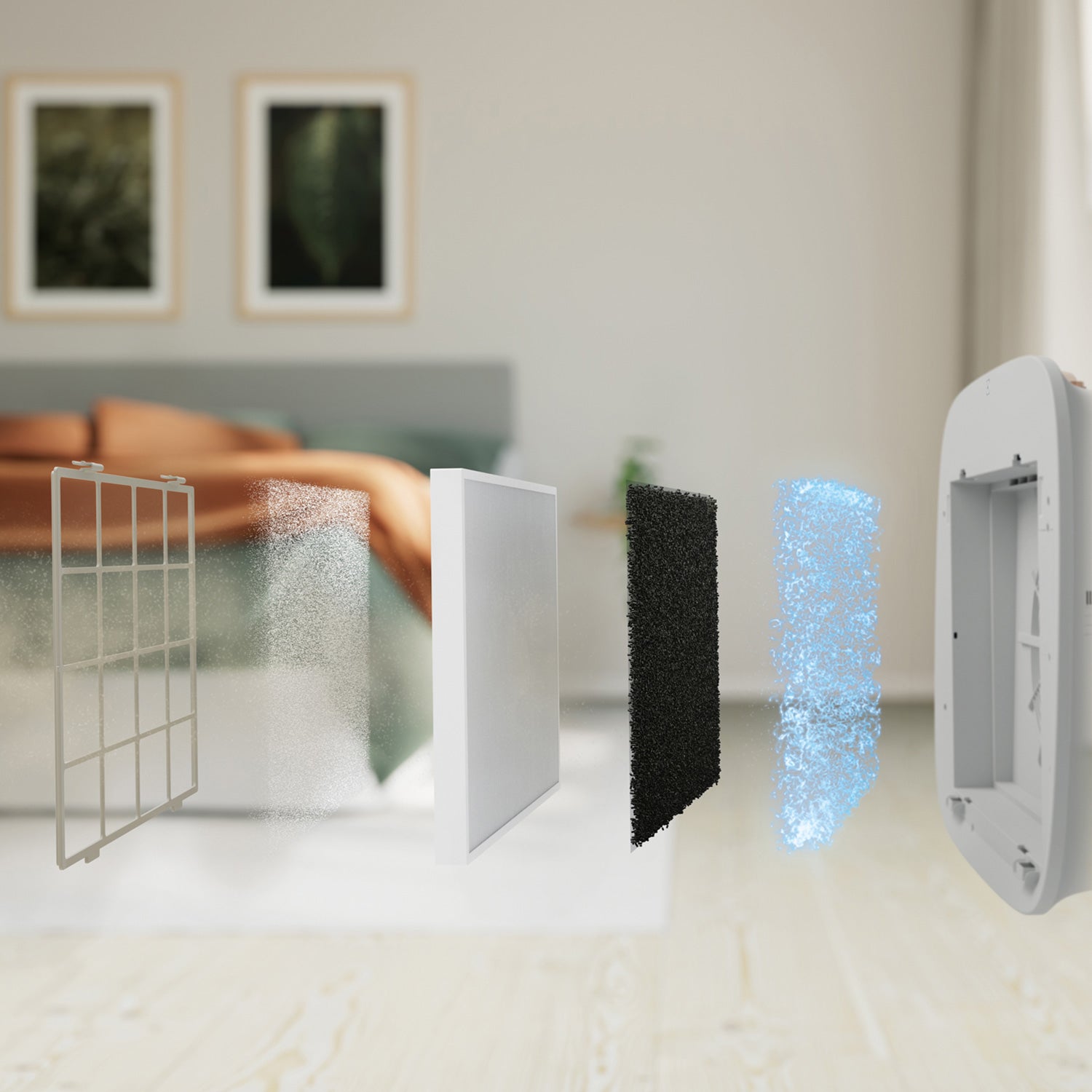 Purificador de Aire Ultra Silencioso Well A7 Electrolux7#Gris