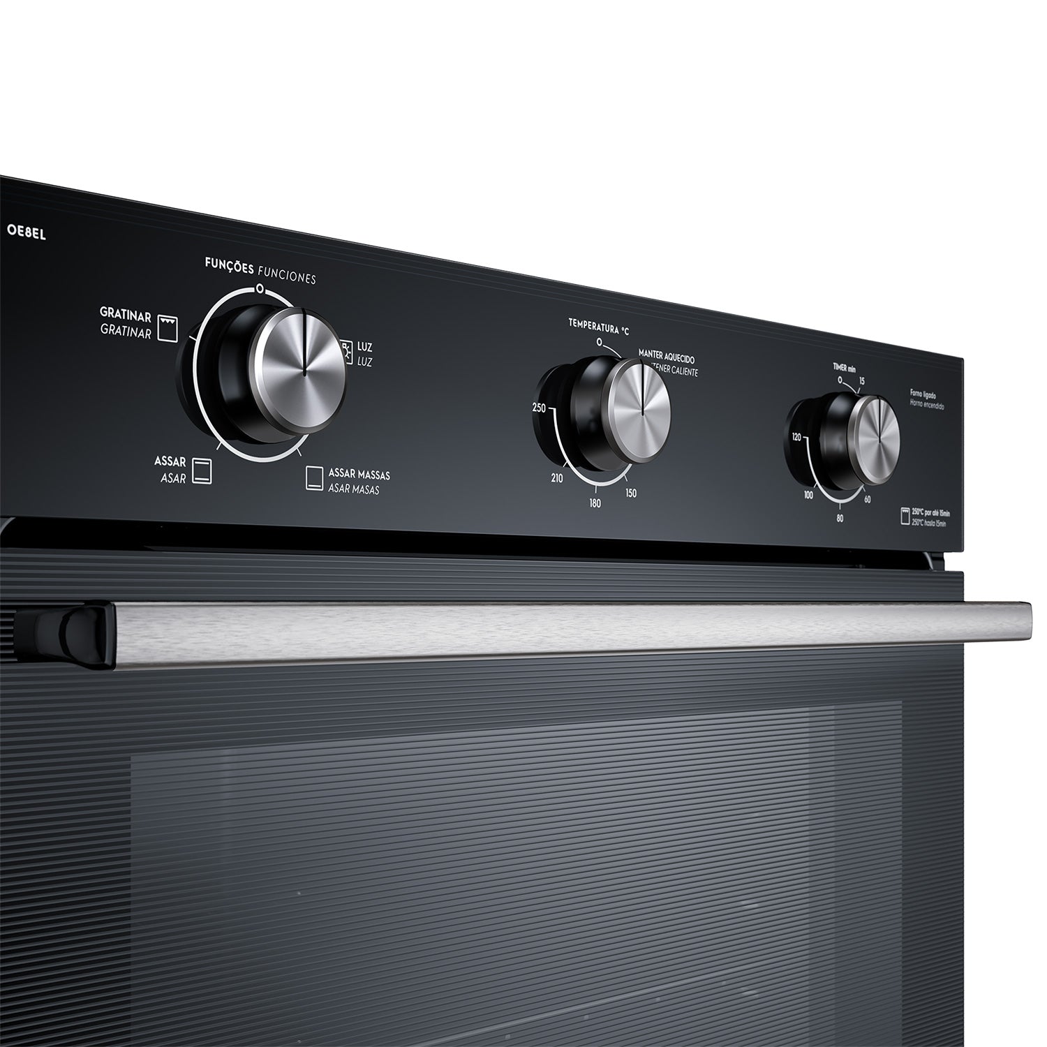 Horno Empotrable Eléctrico 80L Efficient PerfectCook OE8EL Electrolux8#Negro