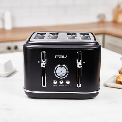 Tostador 4 Rebanadas Iconic Black FDV-Kitchen Center