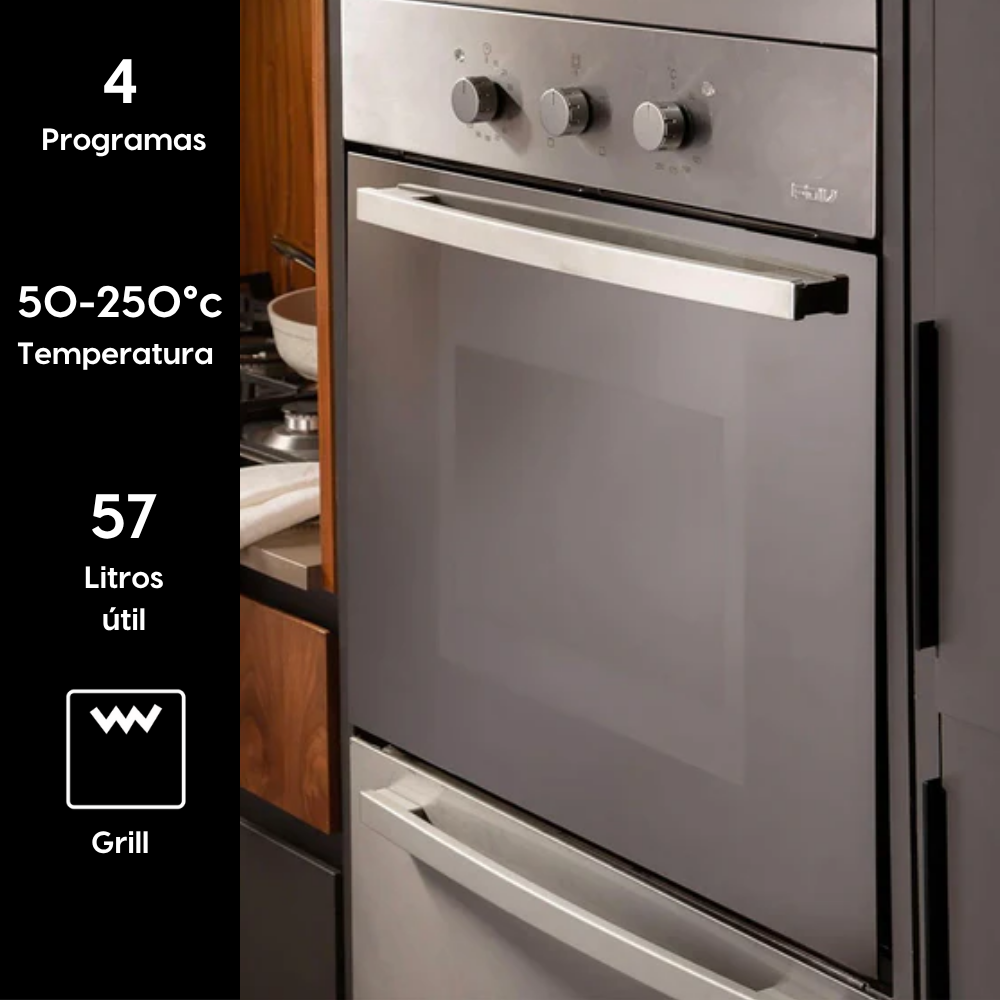 Horno Empotrado Elegance III con Grill 60 Lts FDV-Kitchen Center