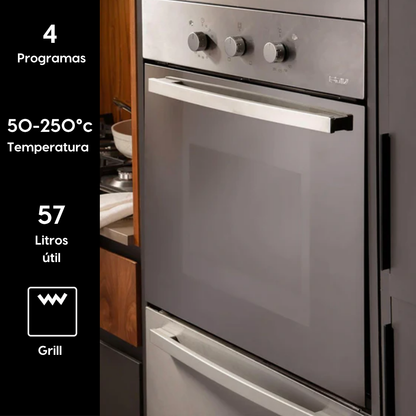 Horno Empotrado Elegance III con Grill 60 Lts FDV-Kitchen Center