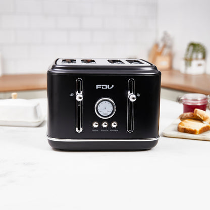 Tostador 4 Rebanadas Iconic Black FDV-Kitchen Center