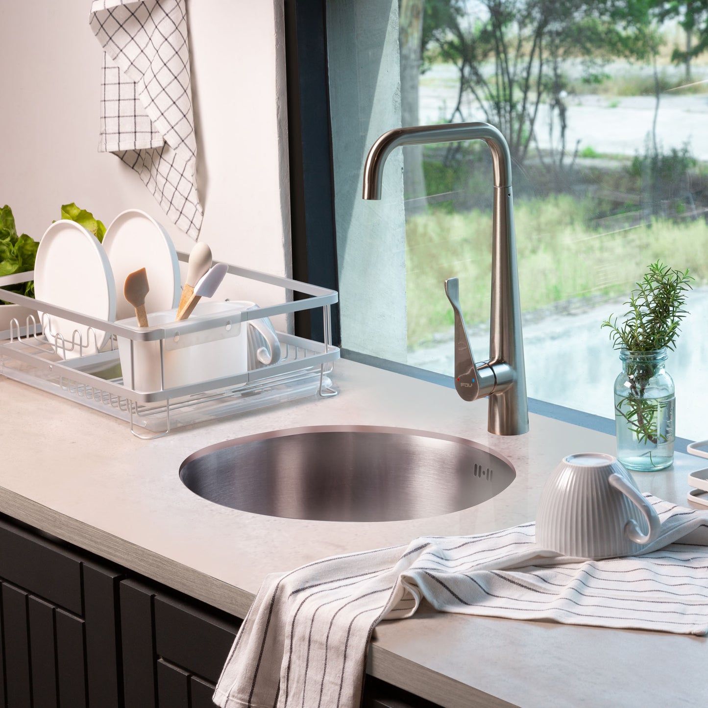 Lavaplatos Bajo Cubierta Acero Inox Circus 1C FDV-Kitchen Center