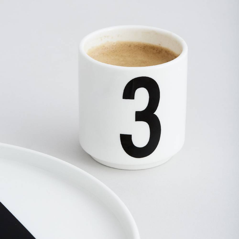 Juego de Tazas de Espresso Design Letters4#Blanco