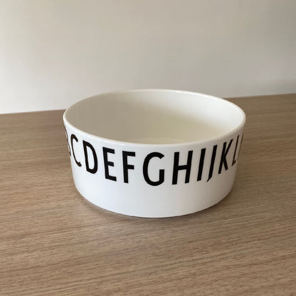 Bowl de Porcelana - 17 cm - Design Letters5#Blanco