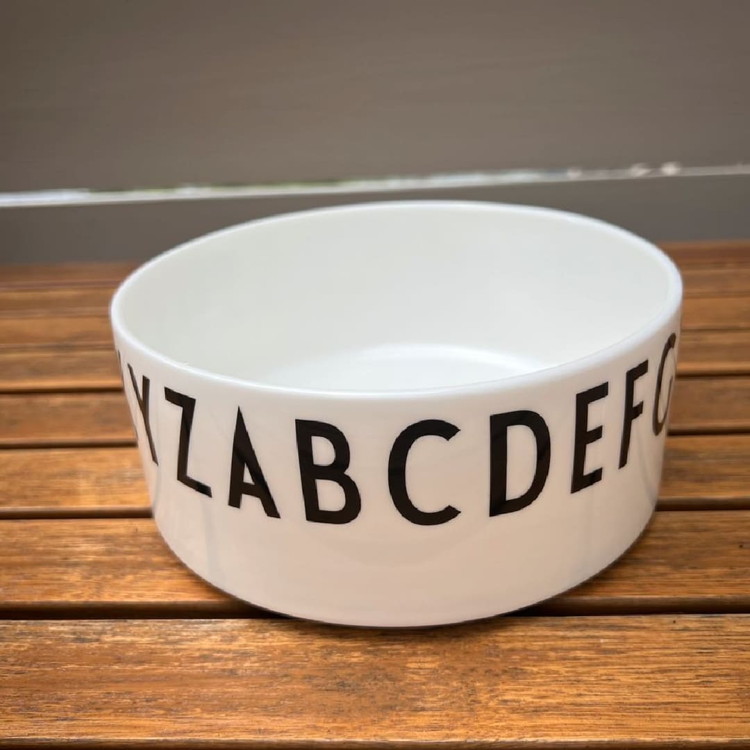 Bowl de Porcelana - 17 cm - Design Letters2#Blanco