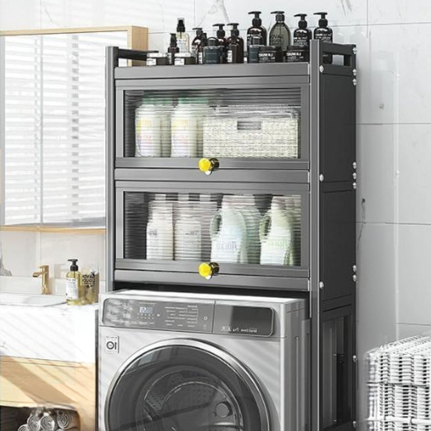 Estante Organizador De 2 Niveles Lavandería Santú Home & Deco6#Blanco