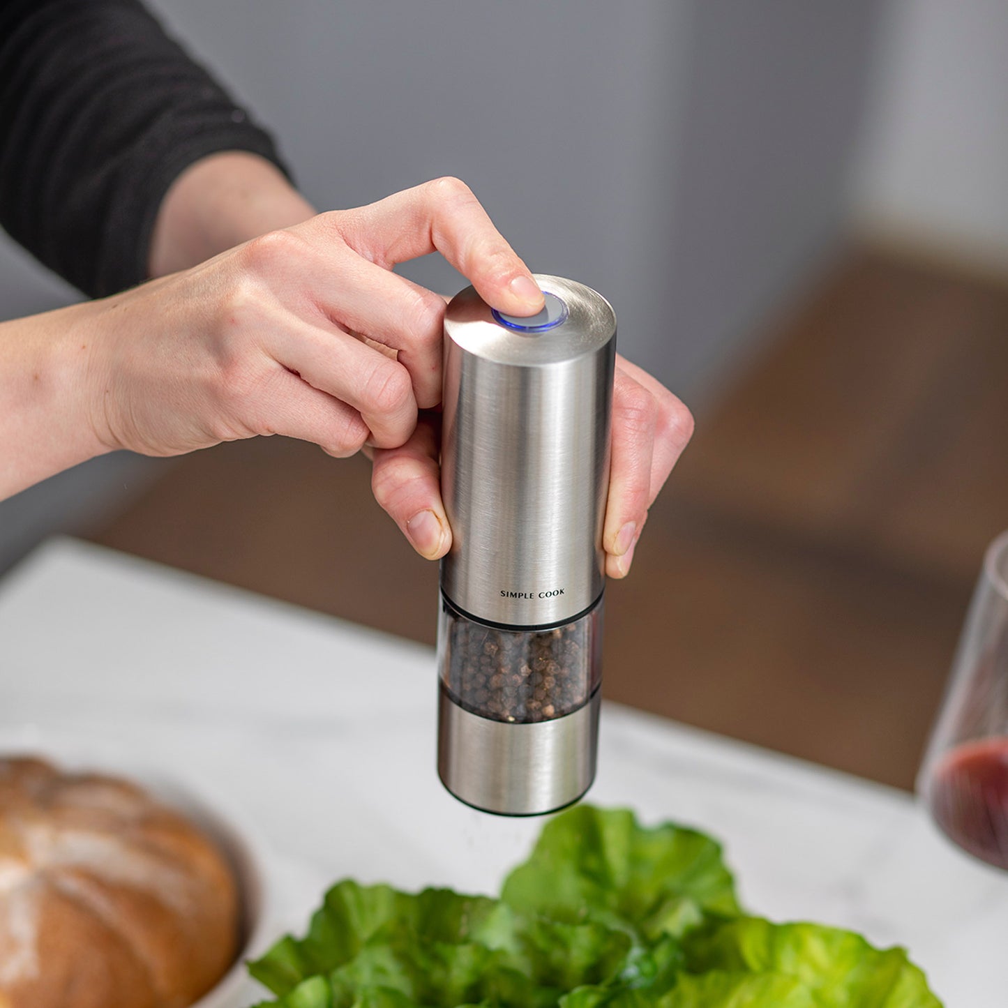 Salero y Pimentero Recargable Power Spice Simple Cook