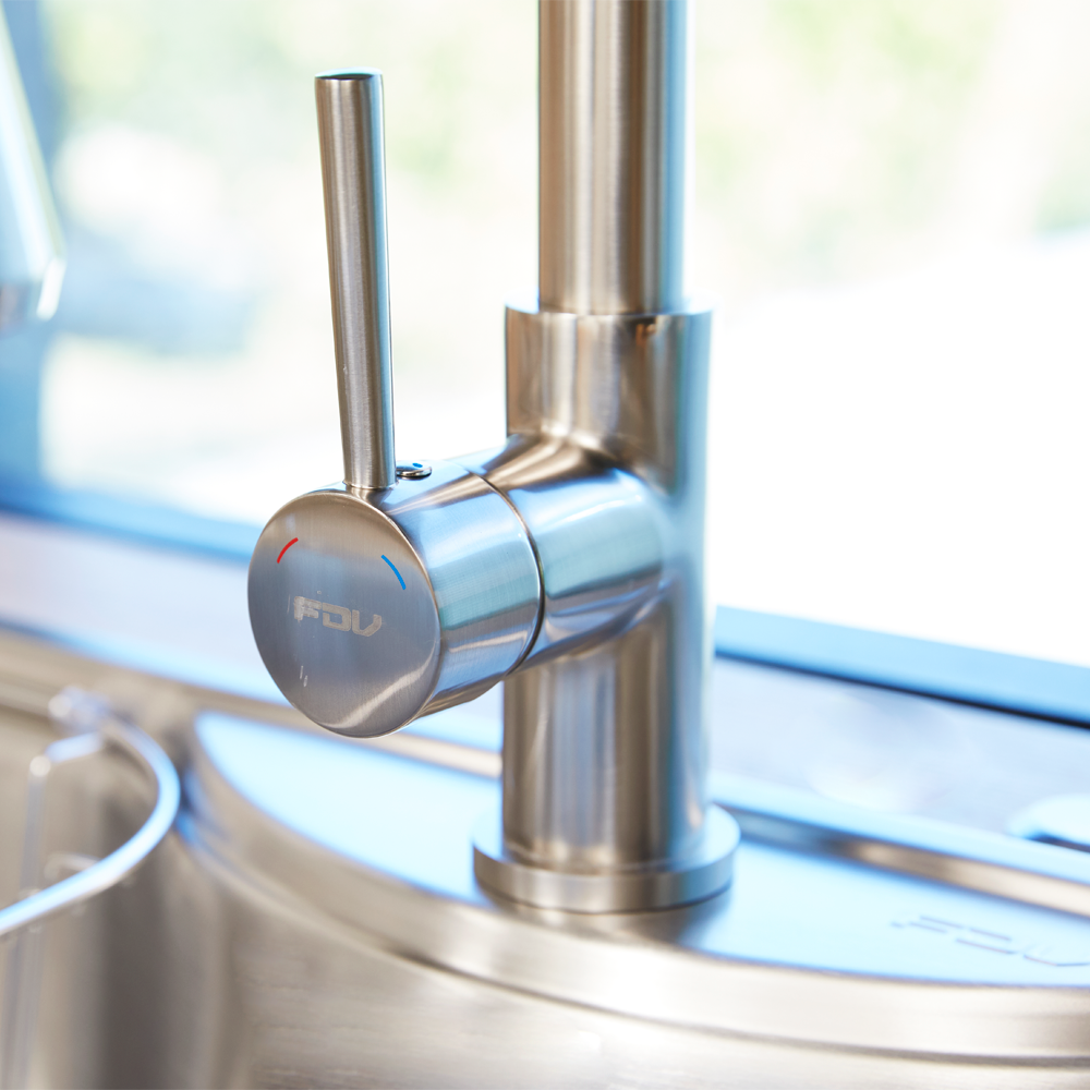 Kit Grifería Top Pro + Lavaplatos Acqua Sobre Cubierta FDV-Kitchen Center