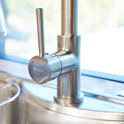 Kit Grifería Top Pro + Lavaplatos Acqua Sobre Cubierta FDV-Kitchen Center