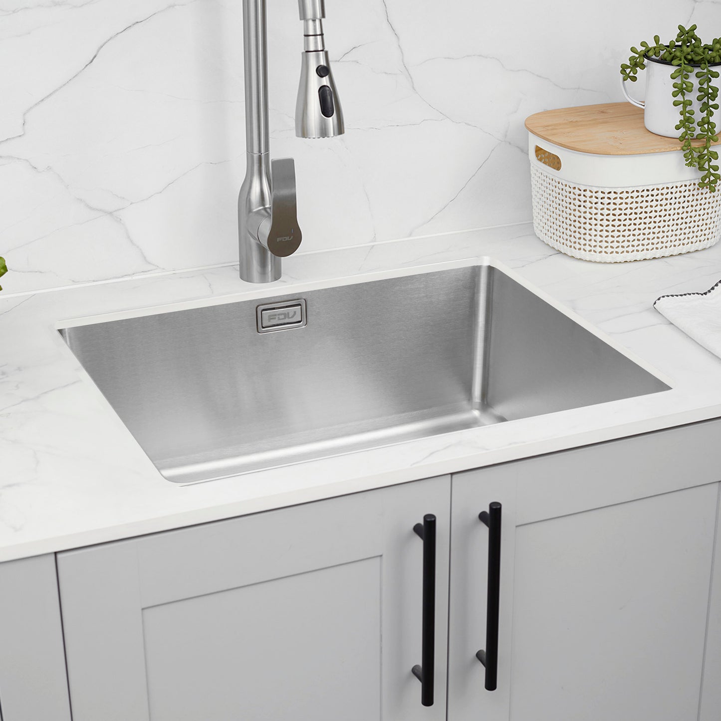 Lavaplatos Bajo Cubierta Acero Inox Small Square FDV-Kitchen Center