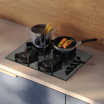 Encimera a Gas 4 Platos Home Pro Cocción KE4HP Electrolux1#Negro