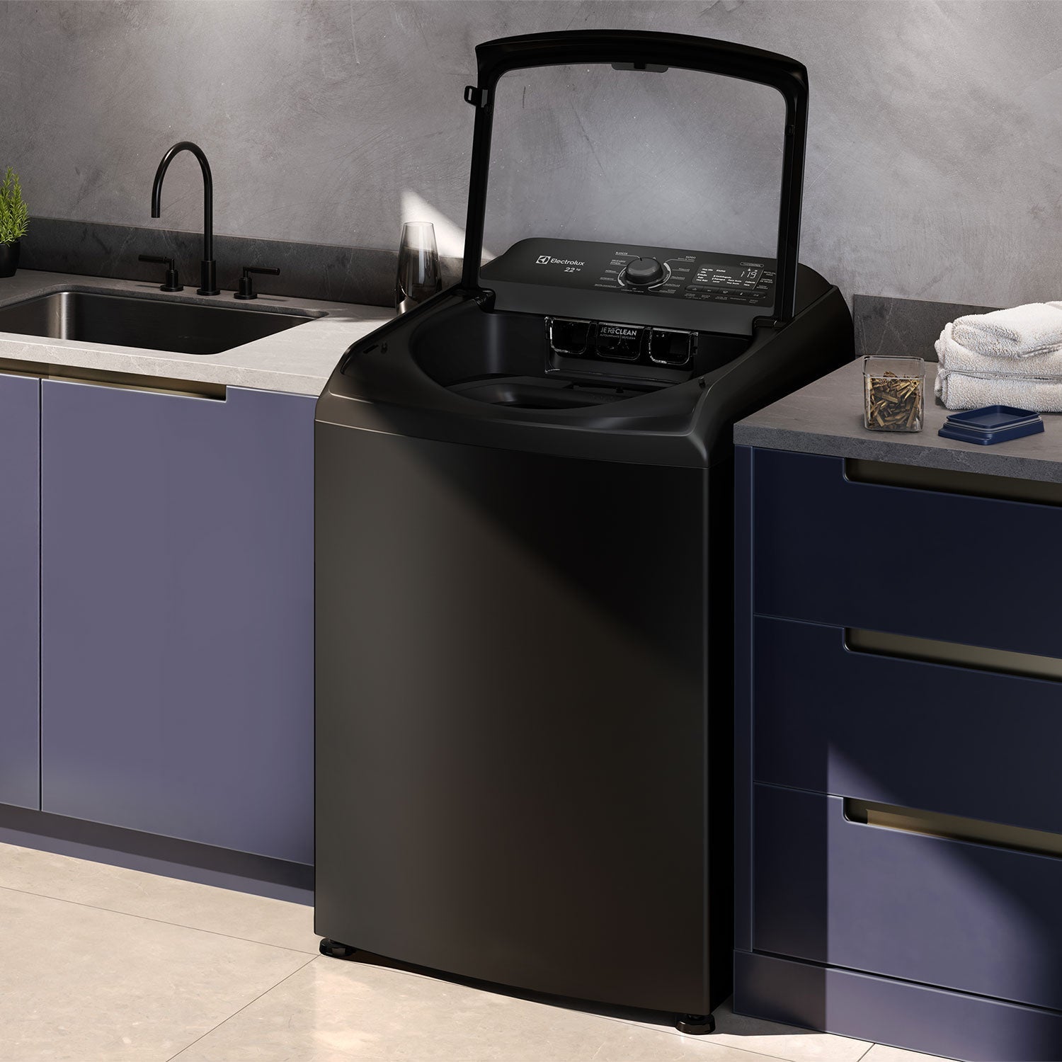 Lavadora Automática 22Kg Carga Superior LS22Y Electrolux1#Negro
