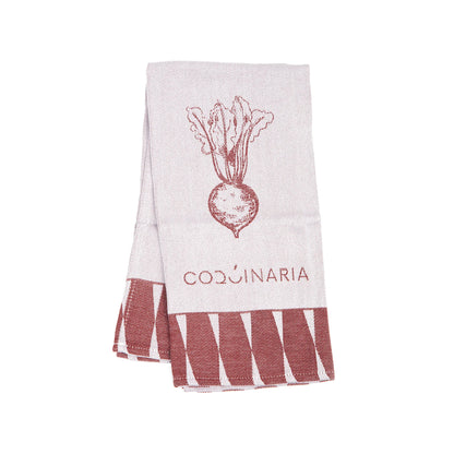 Set 4 Paños de Cocina Verduras Rojos Coquinaria