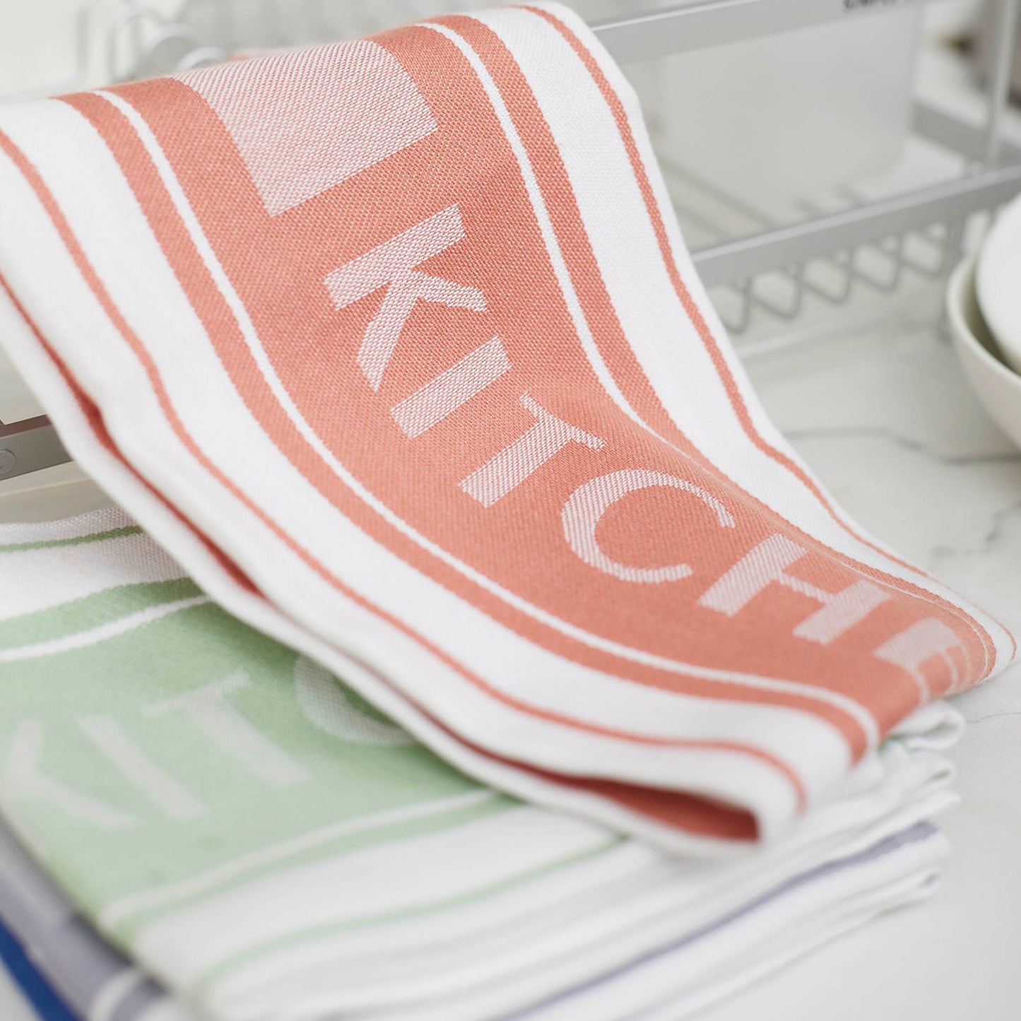 Kit Secaplatos Uranio Simple Cook  + Set 4 Paños de Cocina Kitchen Center