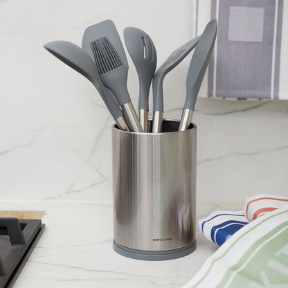 Kit Set de Utensilios Cuisine 10 pzs Simple Cook + Set 4 Paños de Cocina Kitchen Center